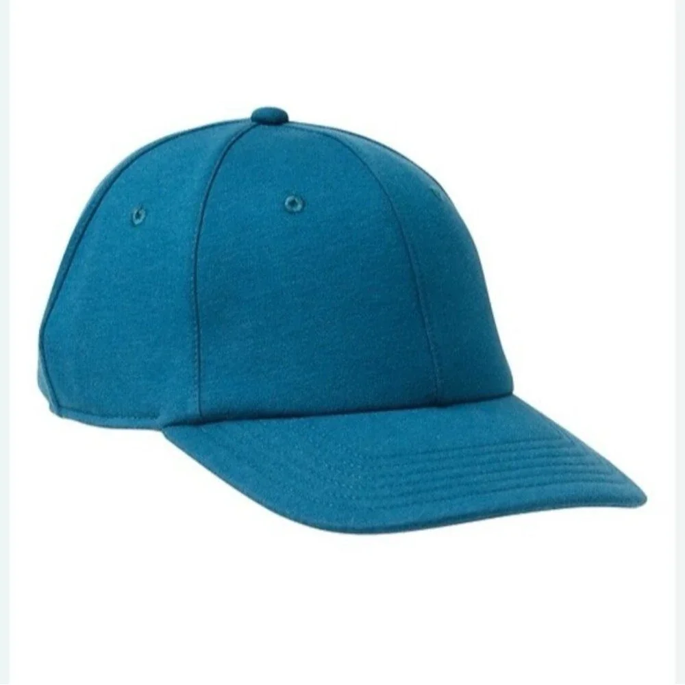 Athleta Women's One Size Blue TRIUMPH Kinetic Baseball Cap Sardinia Blue Knit